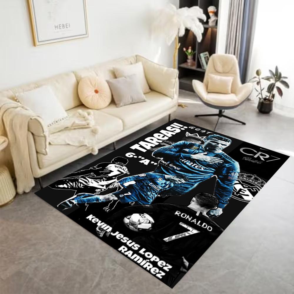Ronaldo's Skillful Kick Area Rug Suitable for Living Rooms Decorate Room Bedrooms Study Room Antislip Carpet Decorate Offices Birthday/Christmas Gift