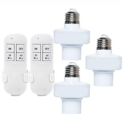 E27 Smart Light Bulb Adapter Lamp Holder Base AC Smart Life Wireless Control With 30m Remote Distance