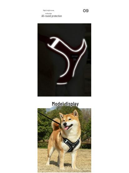 Harnais Gilet Respirant Réglable & Laisse pour Chiens de Petite à Moyenne Taille - Sans Rembourrage, Sans Étranglement, Idéal pour les Shiba Inus & Bouledogues Français