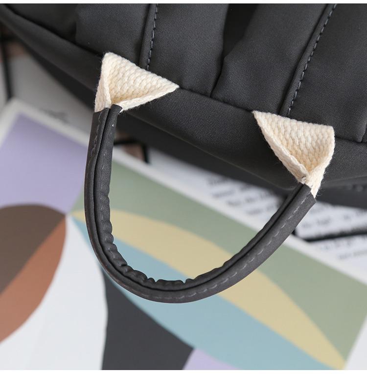 Mori Style Versatile Solid Color Double Shoulder Bag - Women's Fashionable School Backpack with Large Capacity