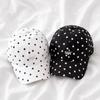 Polka Dot Letter Baseball Cap Korean Women's Autumn Big Head Circumference Casual Commuting Versatile Face Small Soft Top Cap
