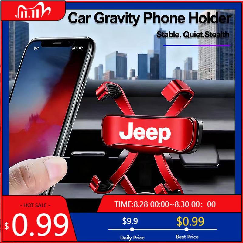 Portabicchieri Porta Telefono per Auto Clip per Bocchetta d'Aria Supporto Accessori per Jeep Wrangler JL JK Renegade Grand Compass Gladiator Cher