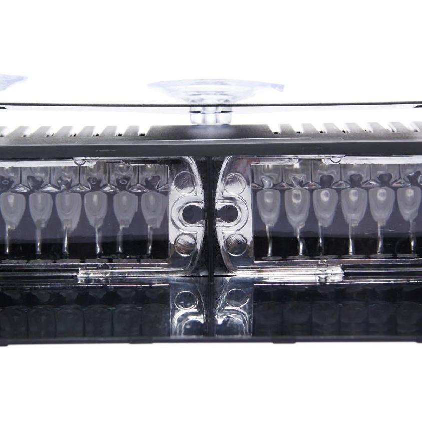 LED Emergency Warning Light 16 LED High Intensity Windshield Hazard Warning Flashing Strobe Law Enforcement Interior Roof Dash Windshield Lamp Lights