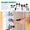2025 Trend Safe And Economical Bathroom Door Handle Lock, Easy To Install Key, For Quiet Use In Family Bedrooms Black