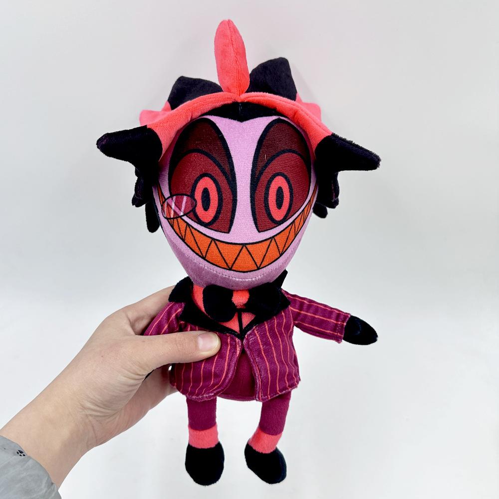Plush Hazbin Hotel Toy Stuffed Animal Doll Cotton Filling Angel Clown Stolas