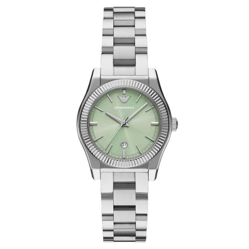 Emporio Armani Three-Hand Date 32mm AR11656 Green Dial