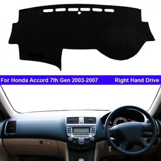 Car Inner Dashboard DashMat Cover Carpet For Honda Accord 7th Gen 2003 - 2007