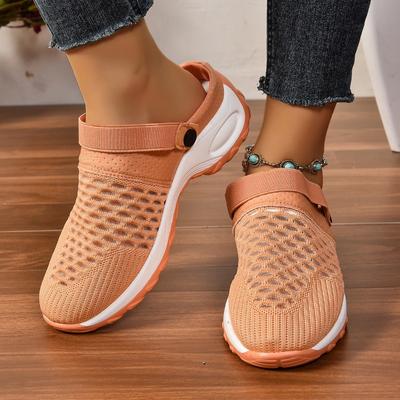 Large Mesh Women's Shoes Sandals Women's Half Drag Mom Breathable Lightweight Air Cushion Shoes