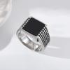 A3510 Men's/Women Trend High Quality 316LStainless Steel Multiple Colors Zircon Style Onyx Golden Rings Jewelry