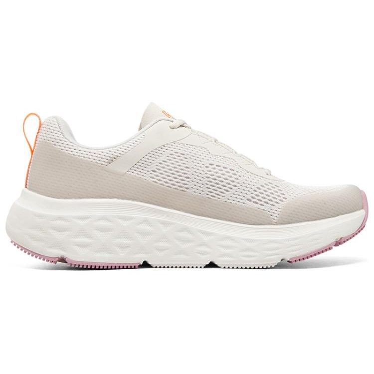 Skechers Max Cushioning Comfortable Versatile Shock Absorbing Low Top Running Shoes Women sneaker White 129116-NTPK