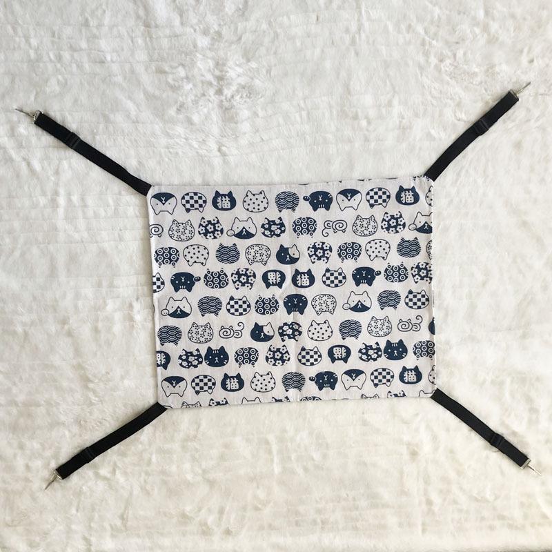 

Регулируемый холщовый и плюшевый кошачий гамак для клетки, весна/осень 38x35