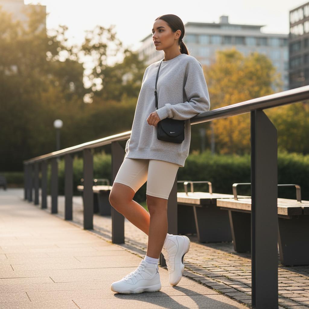 Air Jordan 11 Retro Pearl / Grand Finale Women Sneakers Cream Sail Pearl-Grey AR0715-110