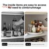 Kitchen Storage Tray Rotatable Non-slip Large Capacity Portable Round Kitchen Seasoning Organizer Turntable Household Supplies