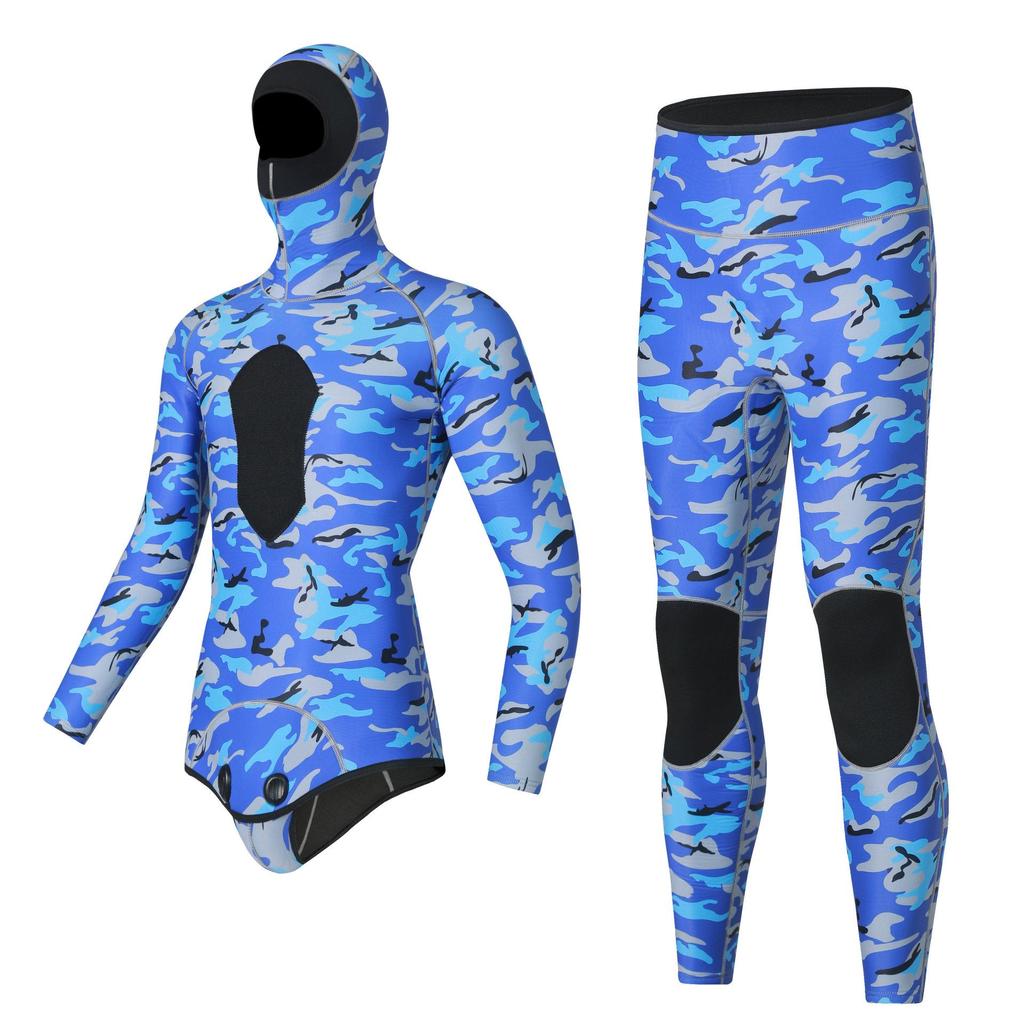 "3mm Long Sleeve Diving Suit - Warm, Elastic & Jellyfish-Resistant for Snorkeling, Surfing, & Fishing"