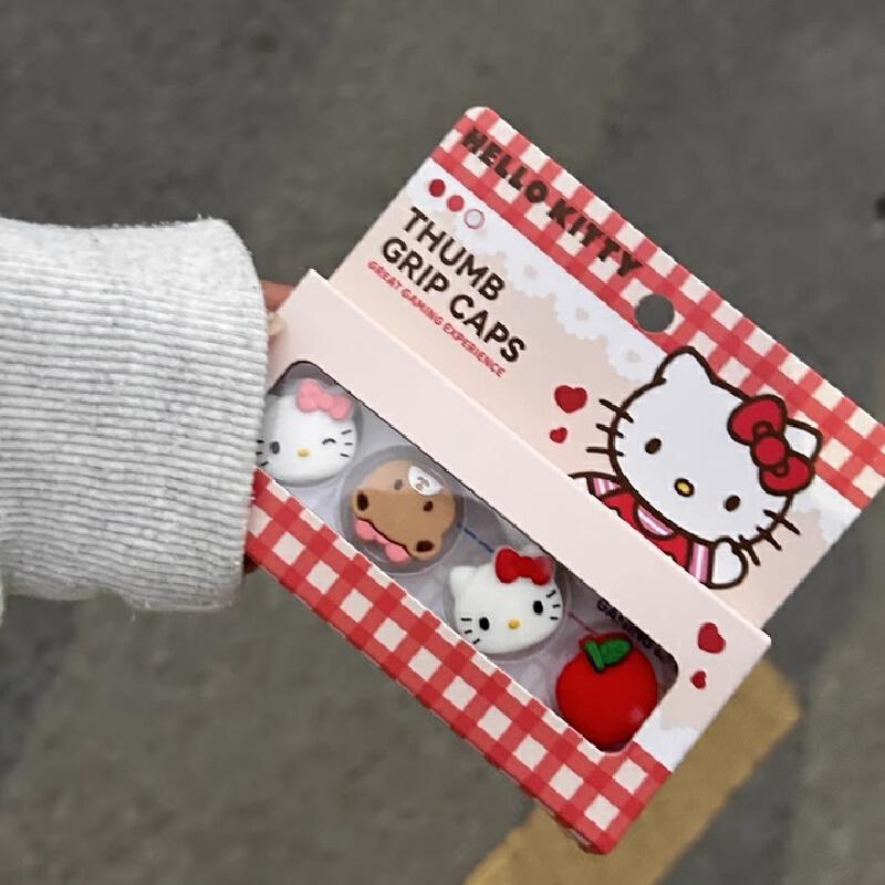 In Stock Hello Kitty Kuromi Pudding Dog Joystick Hat Silicone Material Button Protection Hat Handle PS5/NSPro/NS/OLED/LITE/NS2