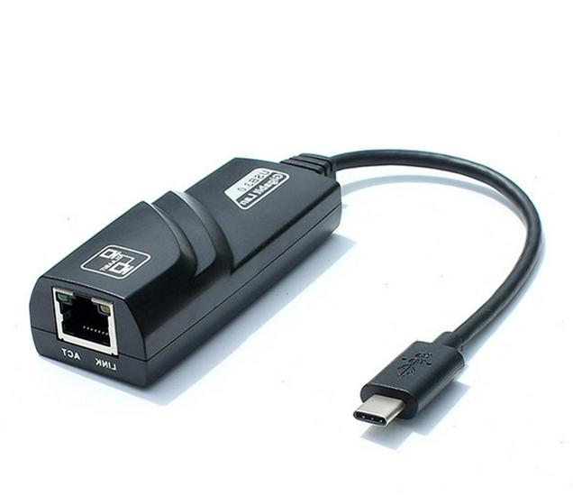 100M Gigabit USB-zu-Ethernet-Adapter, USB zu RJ45, Treiberlos, m. Typ-C-Anschluss