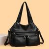 New Design Women's PU Leather Shoulder Bag Cvertible Crossbody Purse Handbags for Ladies with Zipper Pocket Fashi Tote Bags