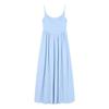 Kumikumi Blue Summer 2024 Women's Slim Waist Suspender Dress