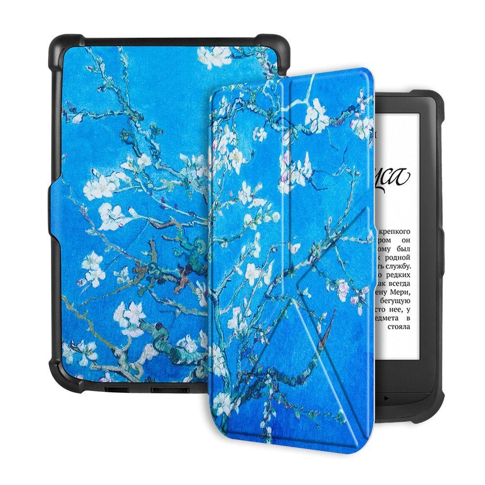 Anti-fall Folio Cover Protective Shell for PocketBook Touch Lux 5 4 HD 3 616 627 632