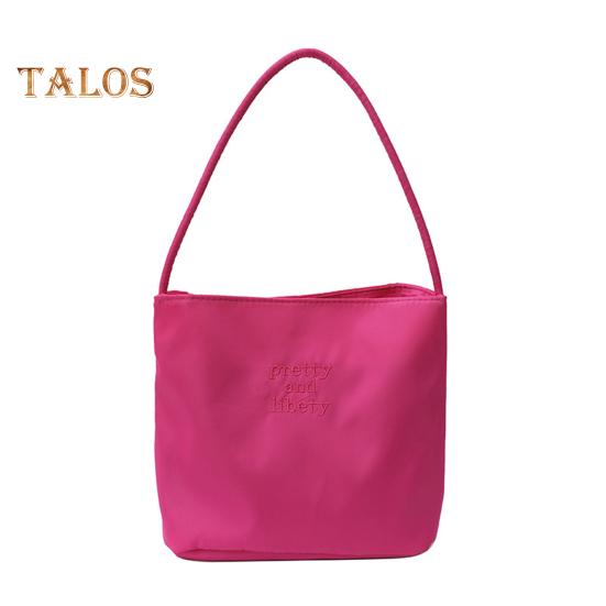 Women's Shoulder Bag Nylon Solid Color Tote Bag Portable Ladies Casual Handbag Commuting Sac for Work Street Daily Outings