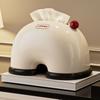 Rounded Corners Napkin Box Built-in Spring Tissue Organizer Paper Storage Holder  Kitchen