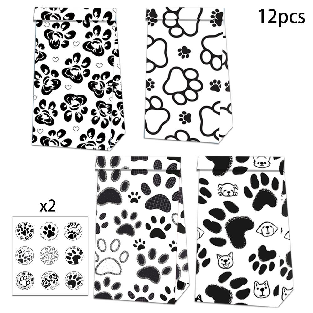 

Party Dog Birthday Cartoon Dog Claw Pattern Gift Candy Snack Bag Packaging