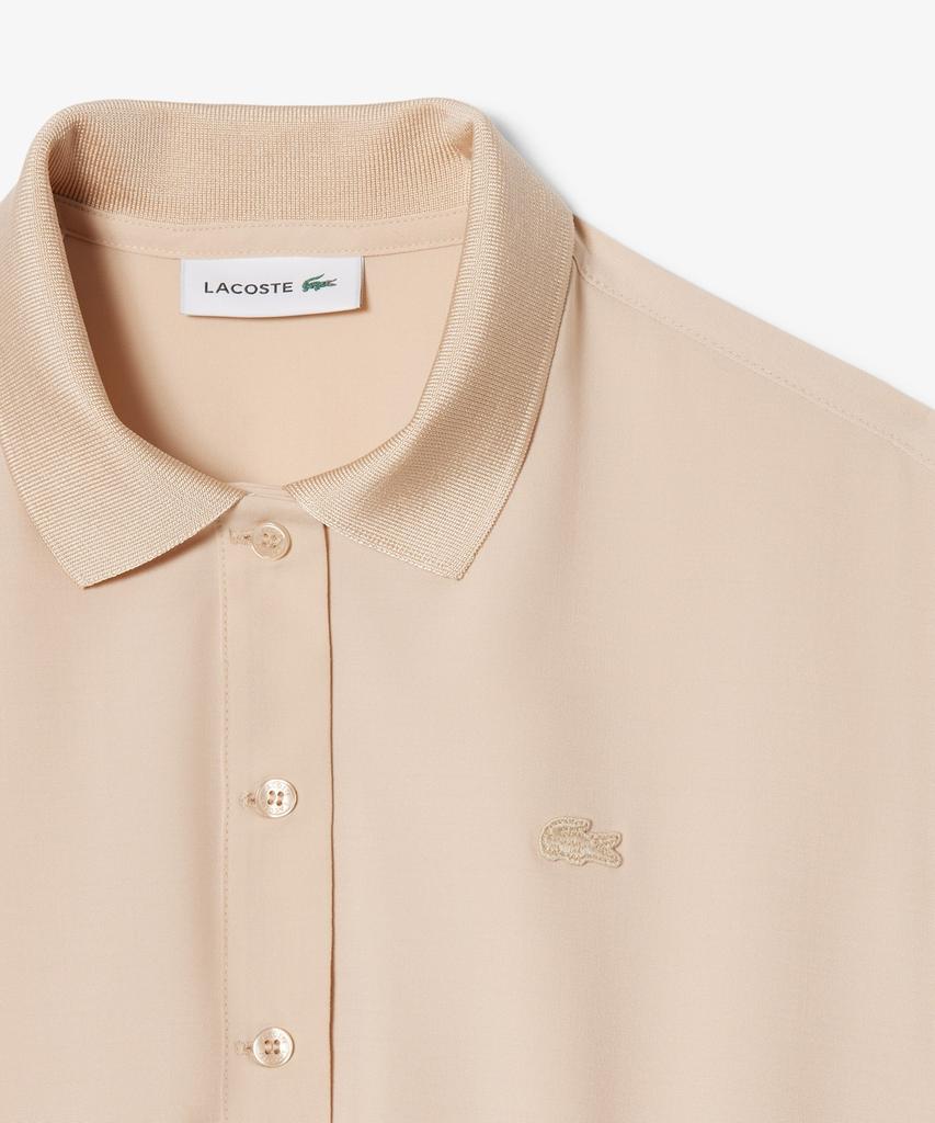 Lacoste Women'S Wool Blend Short Sleeve Polo Dress Ef6837-56G X6F