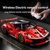 Non-Toxic New Red Racing Car Building Blocks Model Creative Technical Moc Assembly Desktop Collectible Birthday Halloween Christmas Gifts