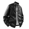 Autumn And Winter Men's Motorcycle Suit Simple And Versatile Leather Jacket Loose Leather Jacket