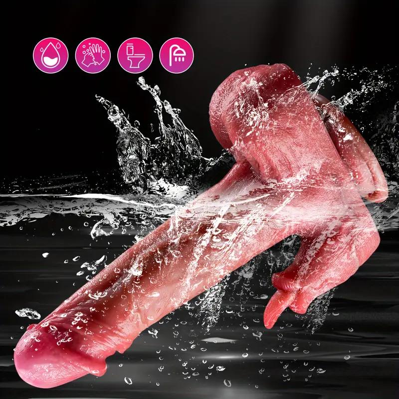 Big Vibrating Thrusting Dildo For Women Remote Control Suction Cup Realistic Penis Automatic Telescopic Rotating Heated Sex Toys