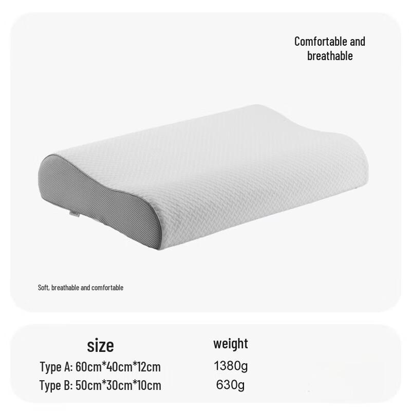 Mling Ergonomic Memory Foam Neck Support Pillow