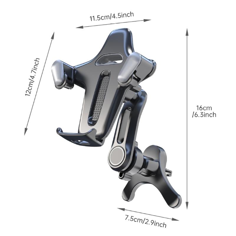 Shockproof Fast Release Car Air Vent Phone Mount Support Universal Y Shaped Bracket ABS Construction Anti Shake Design