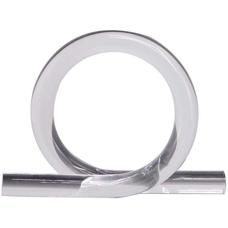 Transparent Acrylic Handicrafts Geometric Wound Rope Knot Ornaments Hollow Coil Decorative Figurines Home Decoration Accessories