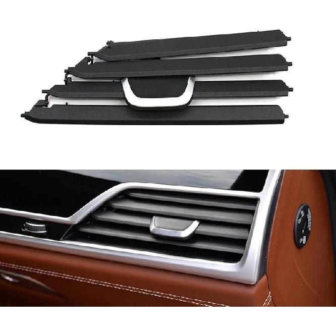 Dashboard Front Air Conditioner Ac Vent Outlet Grille Repair Kit for BMW 7 Series G11 G12 2016 2017 2018 2019 2020 730 740 750(Central-Left)