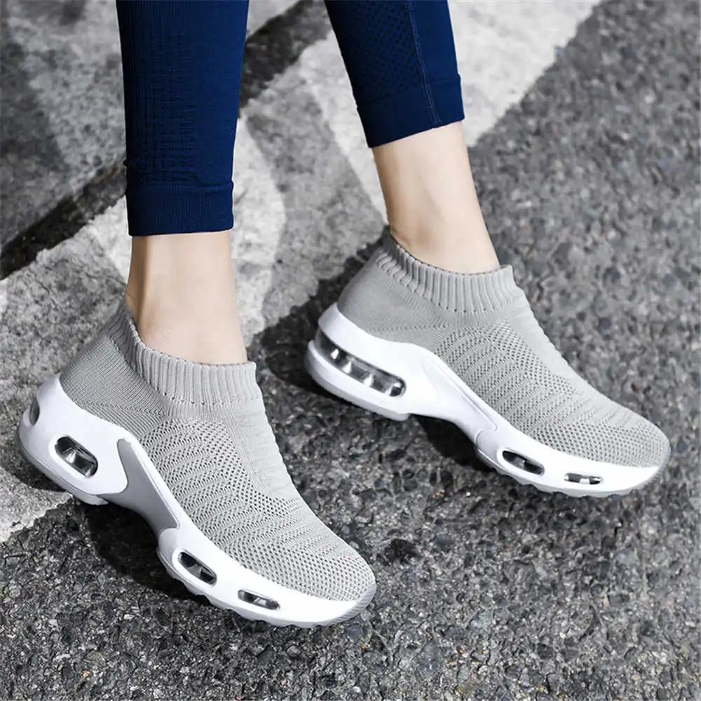 Blue Slip-resistant Woman's Ladies Walking Shoes Tennis Footwear For Lady Stylish Sneakers Sports Affordable Price Aestthic