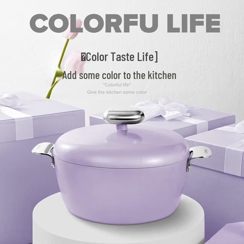 Wenlunshan Kamień Emaliowany Garnek do Zupy Nieprzywierający