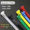 Reusable Nylon Cable Tie with Releasable Buckle - Black & White