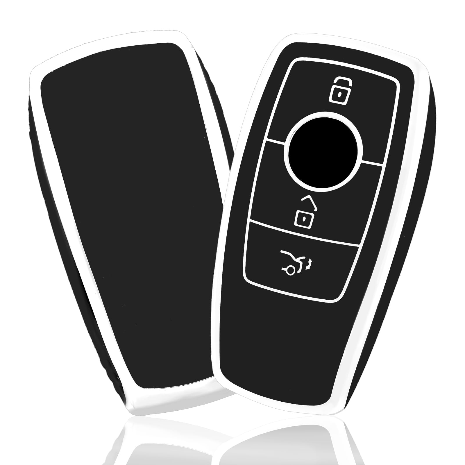 

[В ПУТЬ] Чехол для ключа ТПУ Чехол для ключа автомобиля Чехол для ключа Совместимый Mercedes Benz серебряный