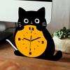 Modern Cat Wall Clock Ornament Desk Clock Non Ticking Cute Classroom Creative Modern Decor Analog Clock Acrylic Table Clock