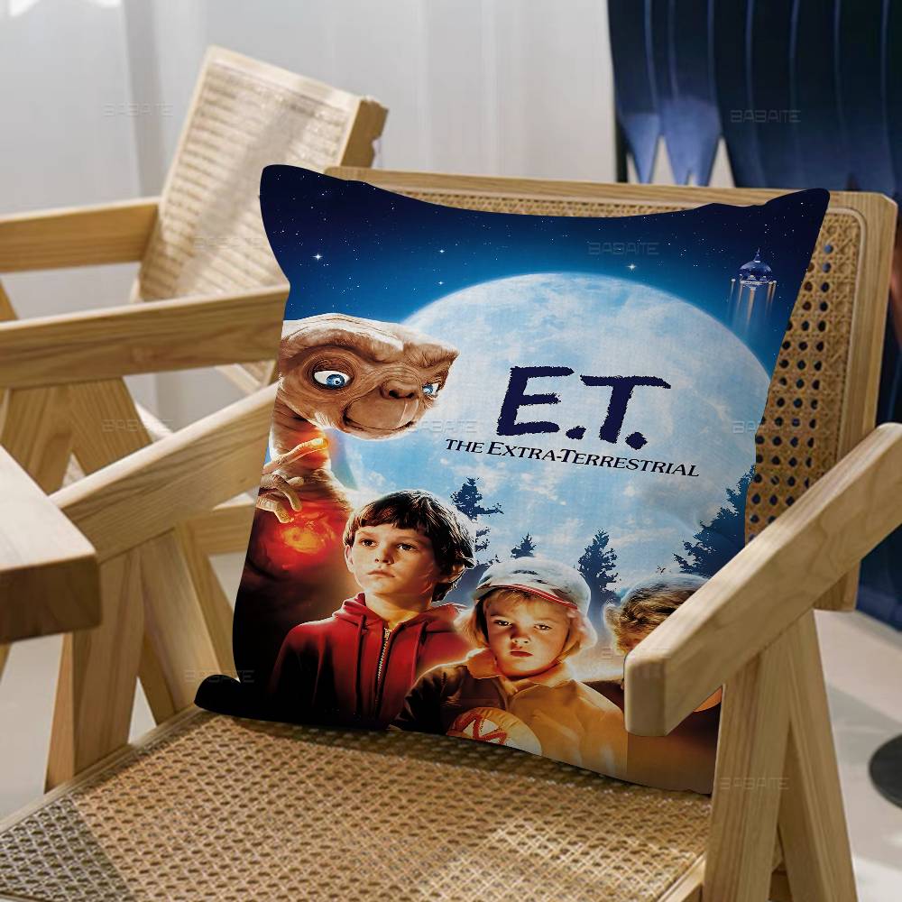 Movie ET The ExtraTerrestrial Cushion Cover Decorative Pillow Sofa Home Decor Case Pillow Cases
