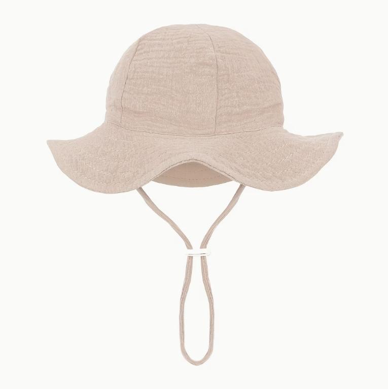

Spring Summer 0-3Y Boys And Girls fisherman s Hats Adjustable Gauze Caps Infant Bucket Caps Cute Solid Beanies One Size хаки