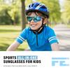 Feisedy Kids Sports Polarized UV TR90 Ultralight Sunglasses for UV B2454 Sunglasses, Lenses, Protection, Golf, Jogging, Baseball, Basketball, Fishing,