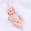 20cm Reborns Toddler Popular Realistic Cute Girl Doll with Braided Sweater Hat Soft Body High-quality Handmade Doll
