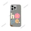Chunri mobile phone case pink flower suitable for Apple 16 Pro small fresh hard case iPhone17 mirror protective case