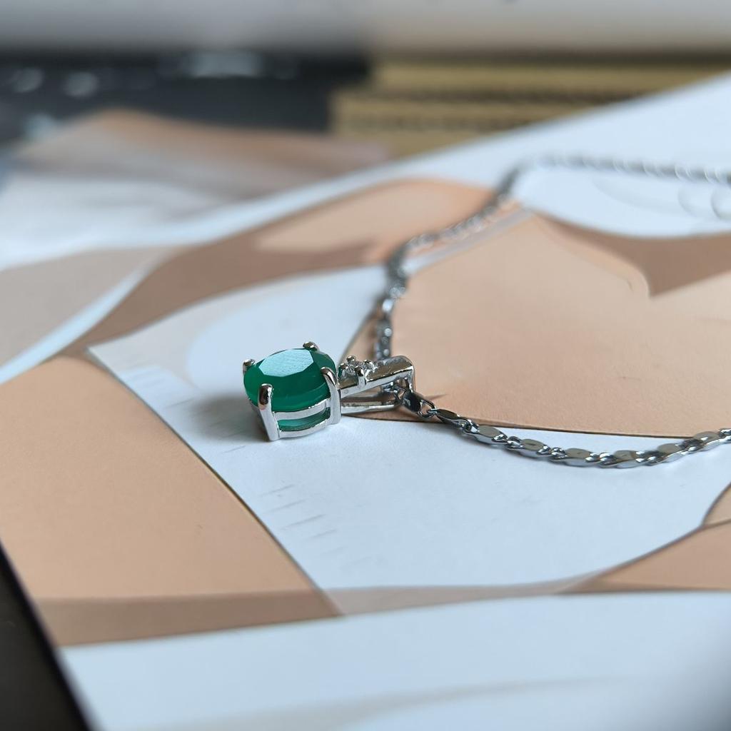 Серебряная подвеска с агатом 1.737ct (2189800)