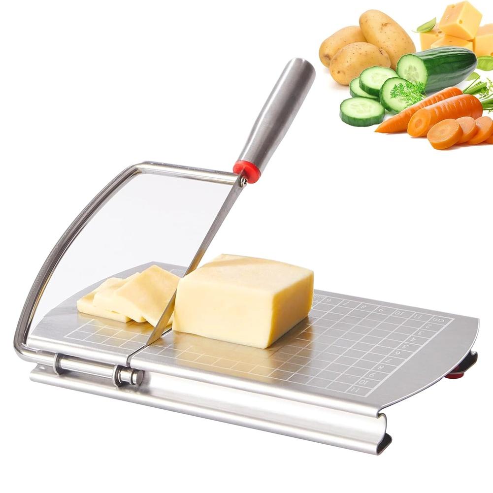 

Stainless Steel Cheese Slicer with Blade for Cutting Cheese Butter Sausage and Kitchen Vegetables Easy to Clean China Mainland