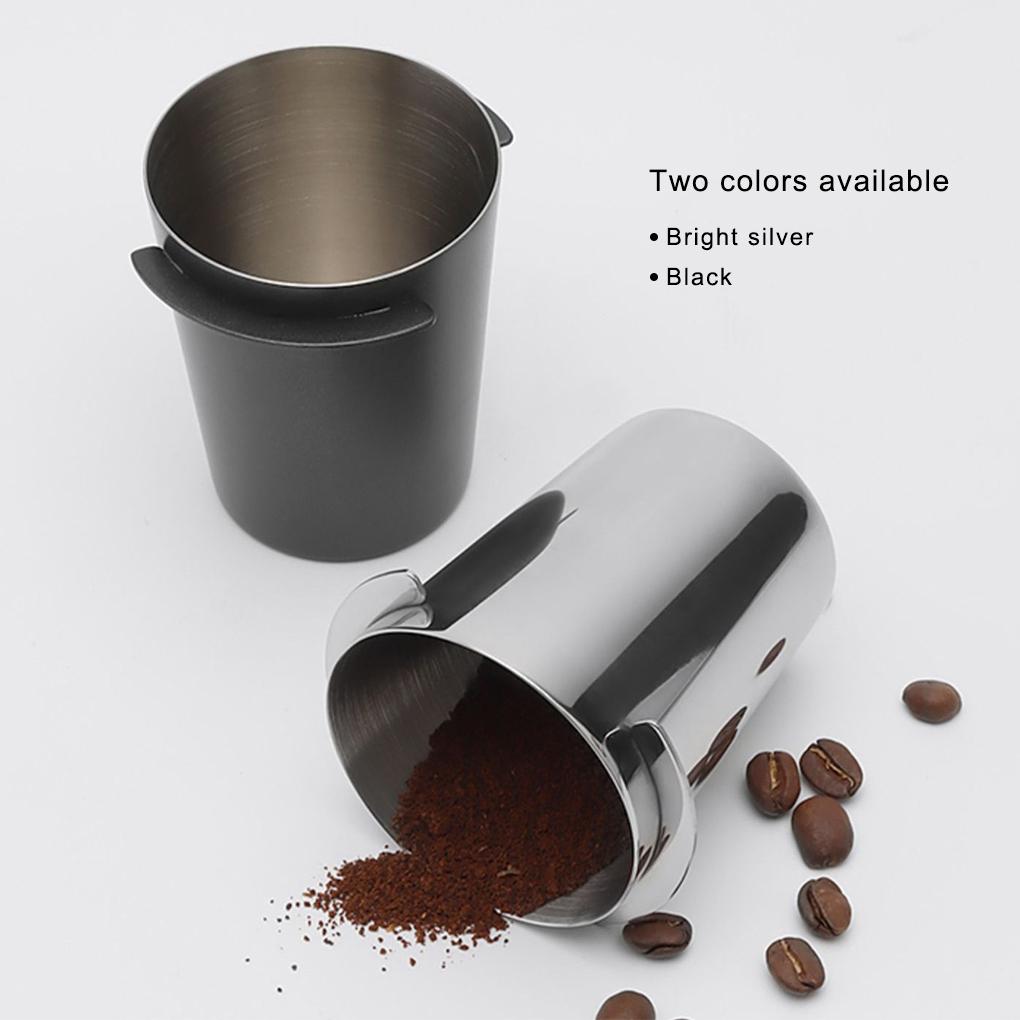 Stainless Steel Coffee Portafilter Receiving Dosing Cup 51/53/58mm Cups Reusable Powder Feeder Kitchen Gadgets