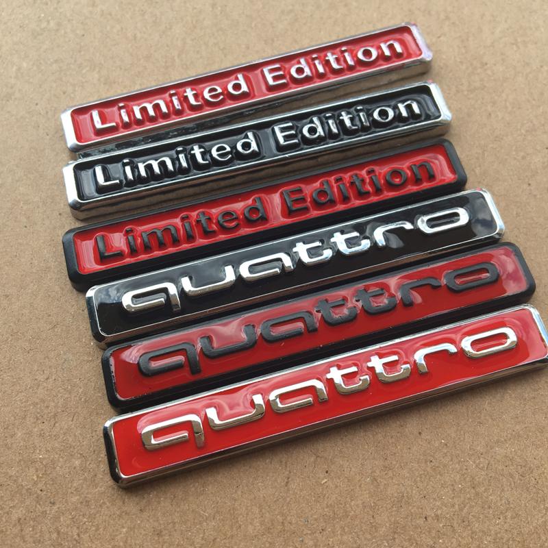 Q8 for a8 Quatrro ABS Car Rear Trunk Sticker Side Emblem Decals A6 A7 A8 Q3 RSQ3 RSQ5 A3 A4 A5 Q5 Q7 TT S3 S4 Accessories