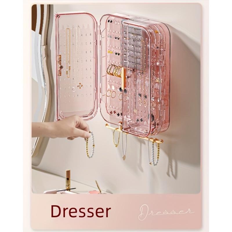 1PC Large-Capacity Wall-mounted Multi-functional Jewelry Storage Box For Earrings, Necklaces