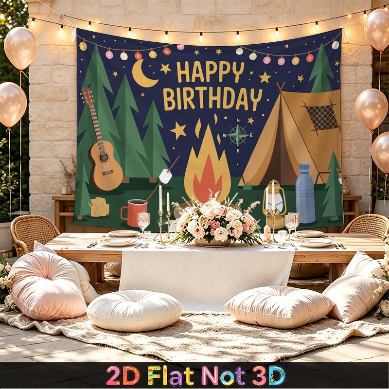 Party Backdrop Happy Birthday Birthday Photo Booth Background Front Door Decor